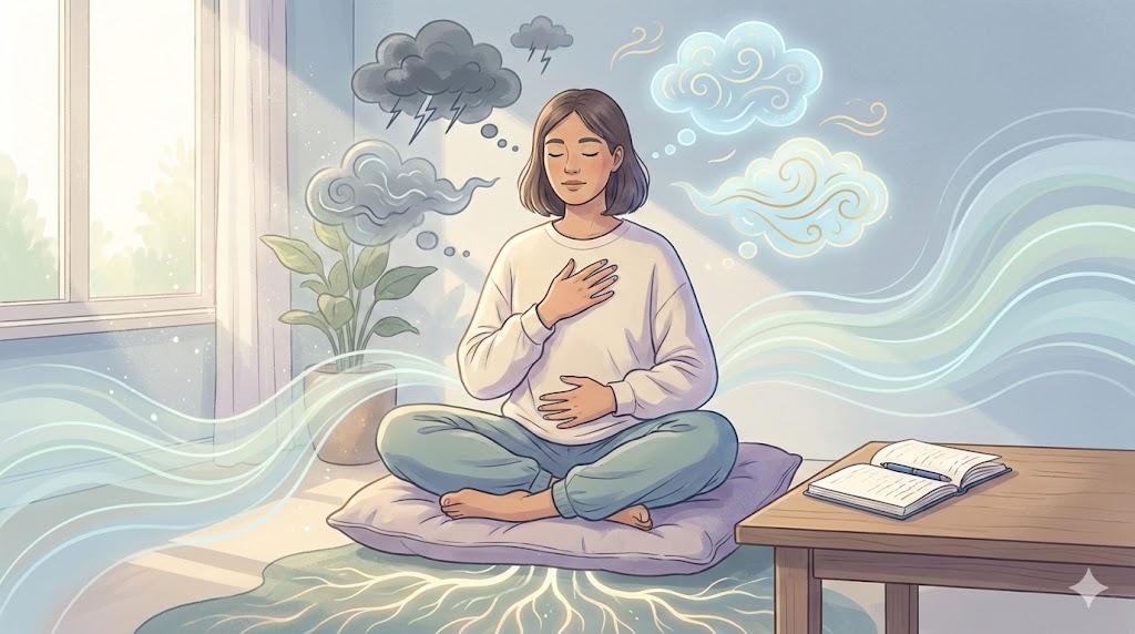 Between EMDR sessions - recognizing thought patterns and staying grounded