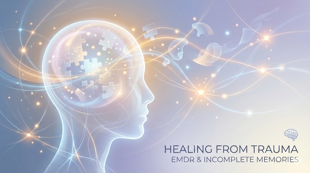 EMDR therapy works without clear memories - healing trauma with dissociative amnesia