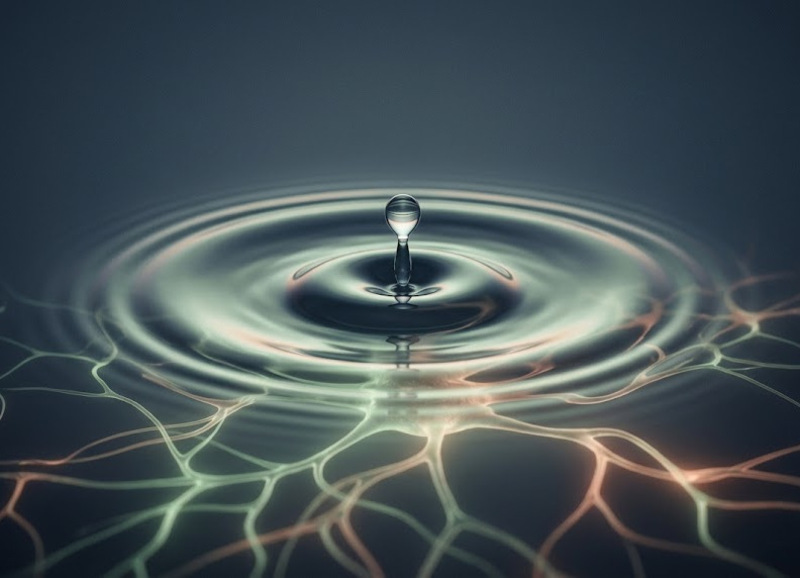 A soothing visual representing the nervous system's capacity to naturally pace and titrate trauma healing.